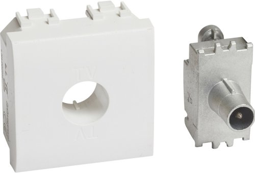 Розетка TV Звезда без рамки Legrand BTicino LivingLight 2мод. белый картинка